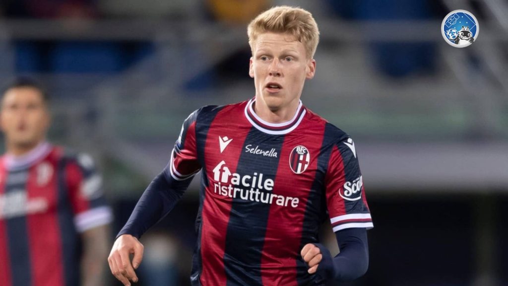 Jerdy Schouten jugando para el Bologna de la Seria A