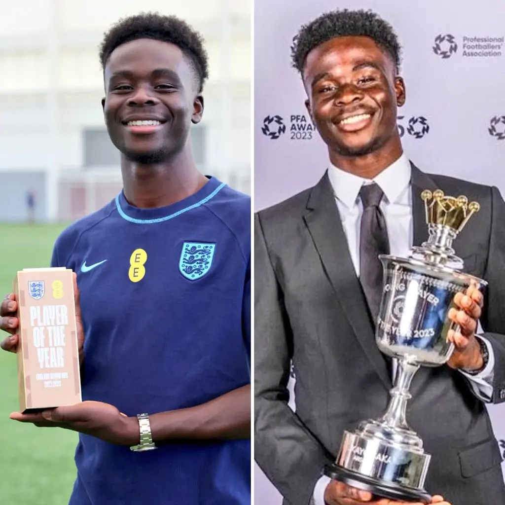 Saka jugador del Arsenal de la Premier League